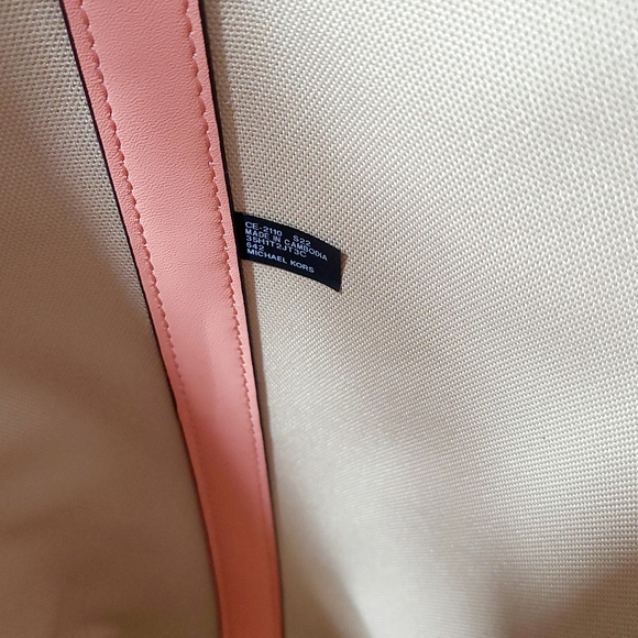 NEW Michael Kors Jodie Grapefruit Logo Jacquard Large Tote Bag 35H1T2JT3C - Picture 7 of 7